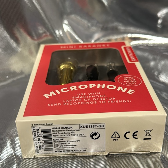 Mini karaoke microphone use with smartphone laptop or desktop kikkerland - Picture 3 of 3